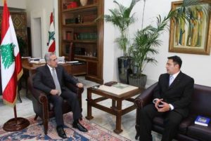 farid mitri with president michel sleiman